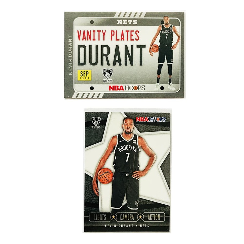 Kevin Durant Brooklyn Nets Panini NBA 20-21 Hoops 2 Card Insert Set