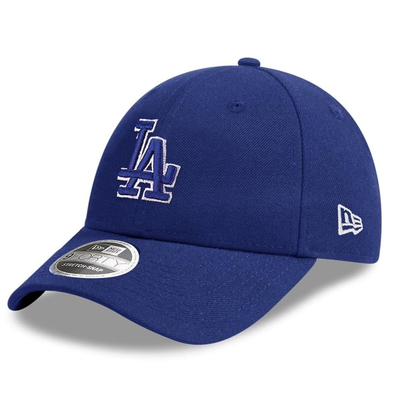 Los Angeles Dodgers New Era MLB Borderline 9FORTY Stretch Snap Curve Snapback Hat – Navy