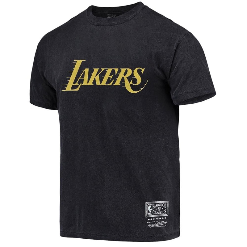 Los Angeles Lakers Mitchell & Ness NBA HWC Back To Back Vintage T-Shirt – Faded Black