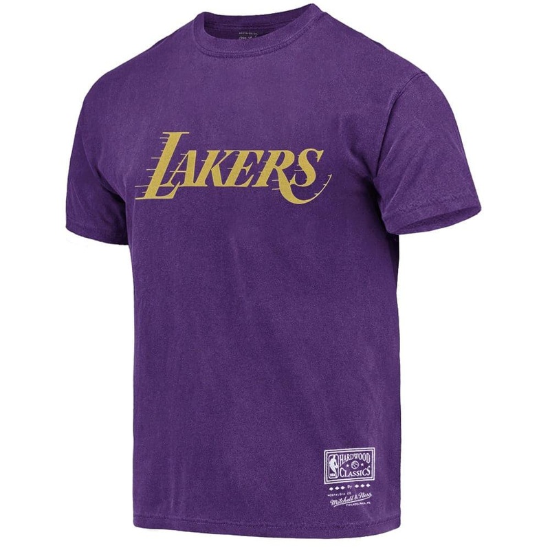 Los Angeles Lakers Mitchell & Ness NBA HWC Back To Back Vintage T-Shirt – Faded Purple