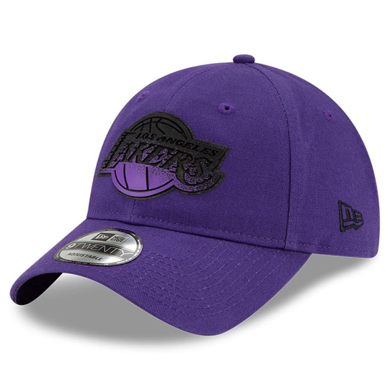 Los Angeles Lakers New Era NBA 2021 Back Half 9TWENTY Curved Hat – Purple
