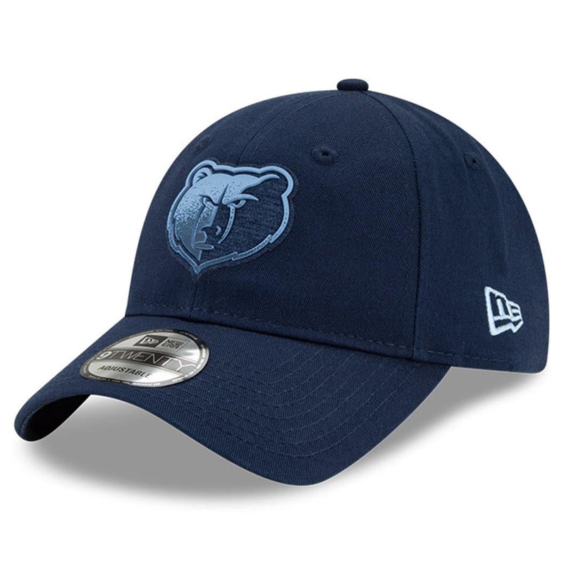 Memphis Grizzlies New Era NBA 2021 Back Half 9TWENTY Curved Hat – Navy