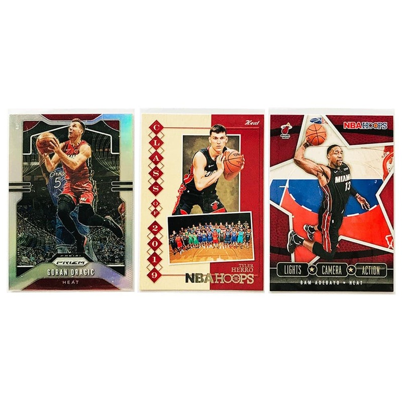 Miami Heat Panini NBA 3 Card Parallel/Insert Player Set