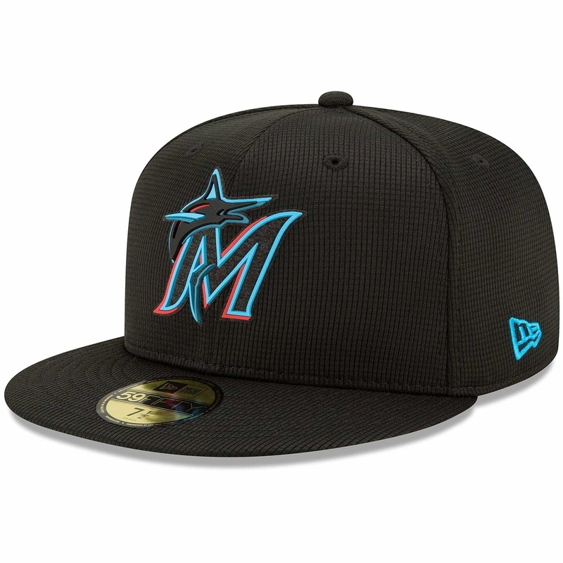 Miami Marlins New Era MLB Clubhouse 59FIFTY Fitted Hat – Black