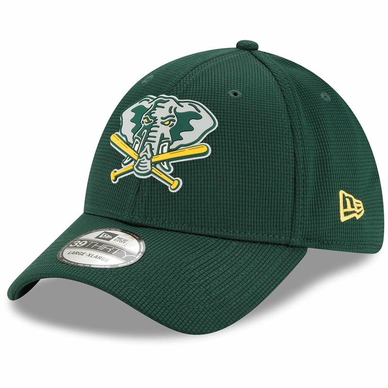 Oakland Athletics New Era MLB Clubhouse 39THIRTY Flex Fit Curve Hat – Green