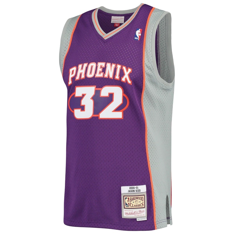 Phoenix Suns Jason Kidd Mitchell & Ness NBA 00-01 Road Swingman Jersey – Purple