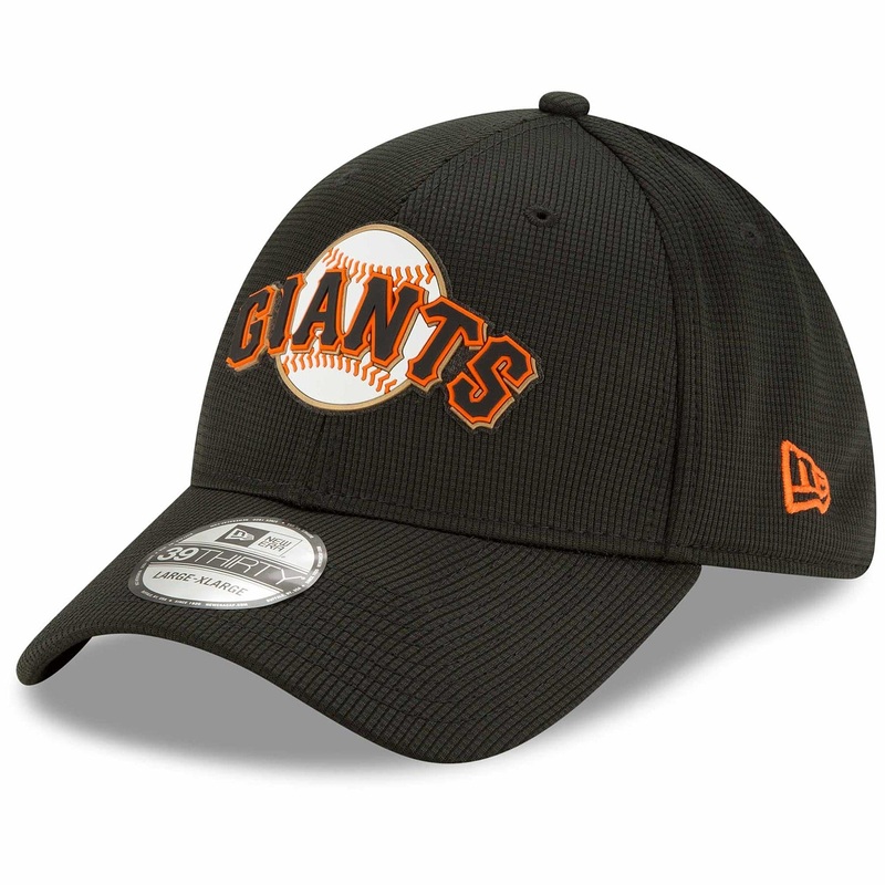 San Francisco Giants New Era MLB Clubhouse 39THIRTY Flex Fit Curve Hat – Black