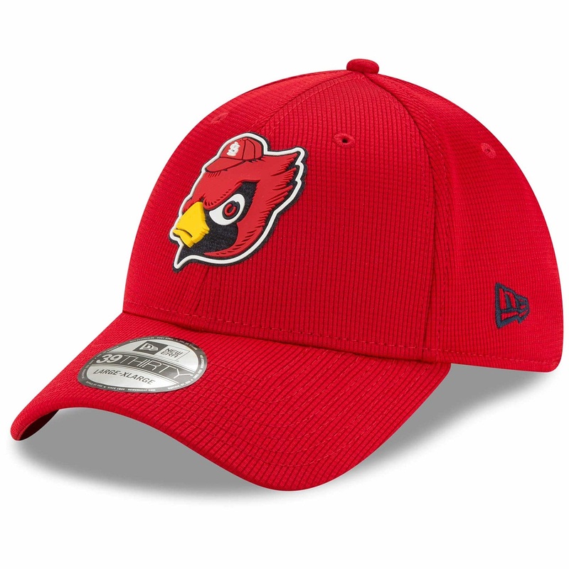 St. Louis Cardinals New Era MLB Clubhouse 39THIRTY Flex Fit Curve Hat – Red