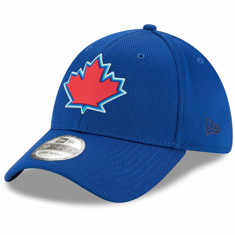 Toronto Blue Jays New Era MLB Clubhouse 39THIRTY Flex Fit Curve Hat – Blue