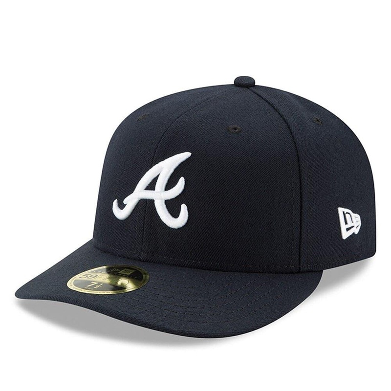 Atlanta Braves New Era MLB AC On-Field Road Low Profile 59FIFTY Fitted Hat – Navy