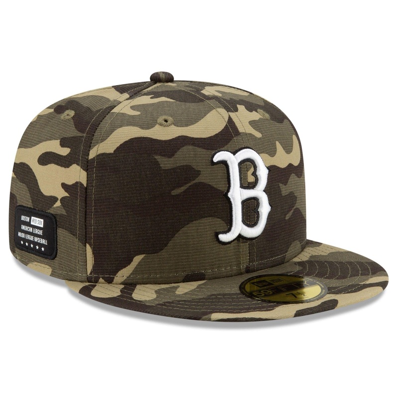 Boston Red Sox New Era MLB 2021 Armed Forces 59FIFTY Fitted Hat – Camo