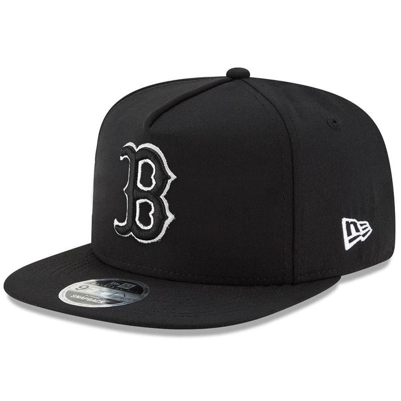 Boston Red Sox New Era MLB Monochrome 9FIFTY A-Frame Snapback Hat – Black