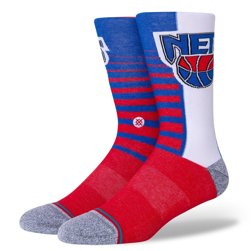 Brooklyn Nets Stance NBA HWC Retro Gradient Crew Socks – Red/White
