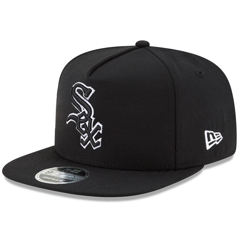 Chicago White Sox New Era MLB Monochrome 9FIFTY A-Frame Snapback Hat – Black