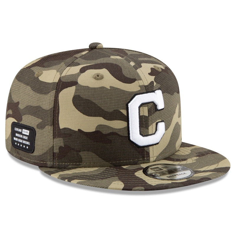 Cleveland Indians New Era MLB 2021 Armed Forces 9FIFTY Snapback Hat – Camo