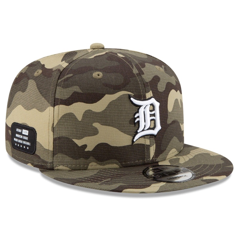 Detroit Tigers New Era MLB 2021 Armed Forces 9FIFTY Snapback Hat – Camo