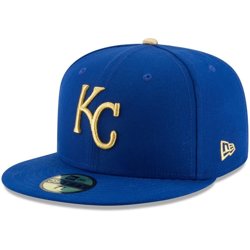 Kansas City Royals New Era MLB AC On-Field Alt 59FIFTY Fitted Hat – Blue