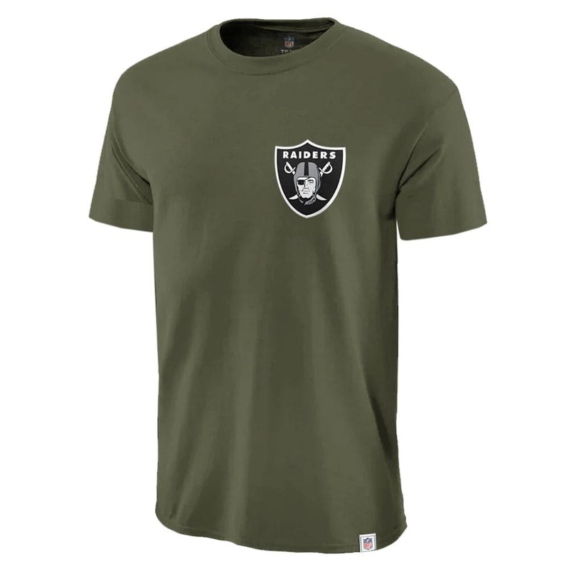 Las Vegas Raiders Majestic NFL Pattison T-Shirt – Green Olive