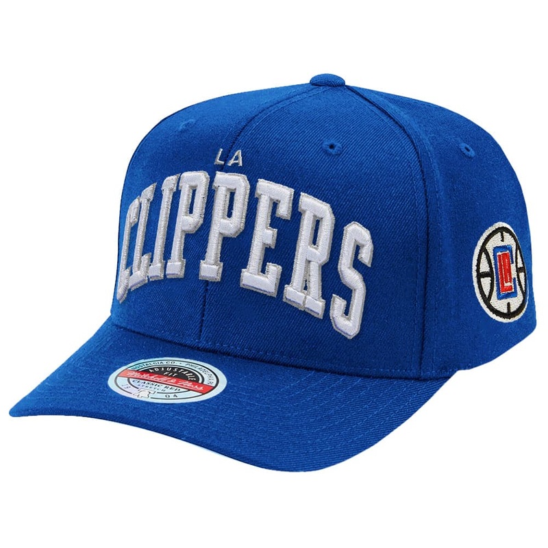 Los Angeles Clippers Mitchell & Ness NBA Iconic Classic Red Curve Snapback Hat – Blue