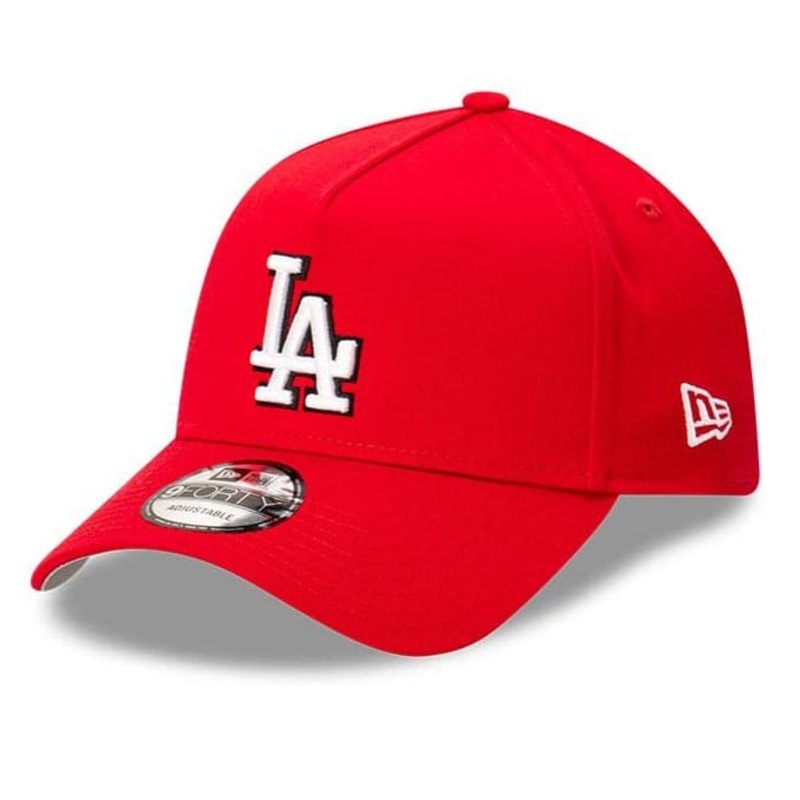 Los Angeles Dodgers New Era MLB Monochrome 9FORTY A-Frame Curve Snapback Hat – Red
