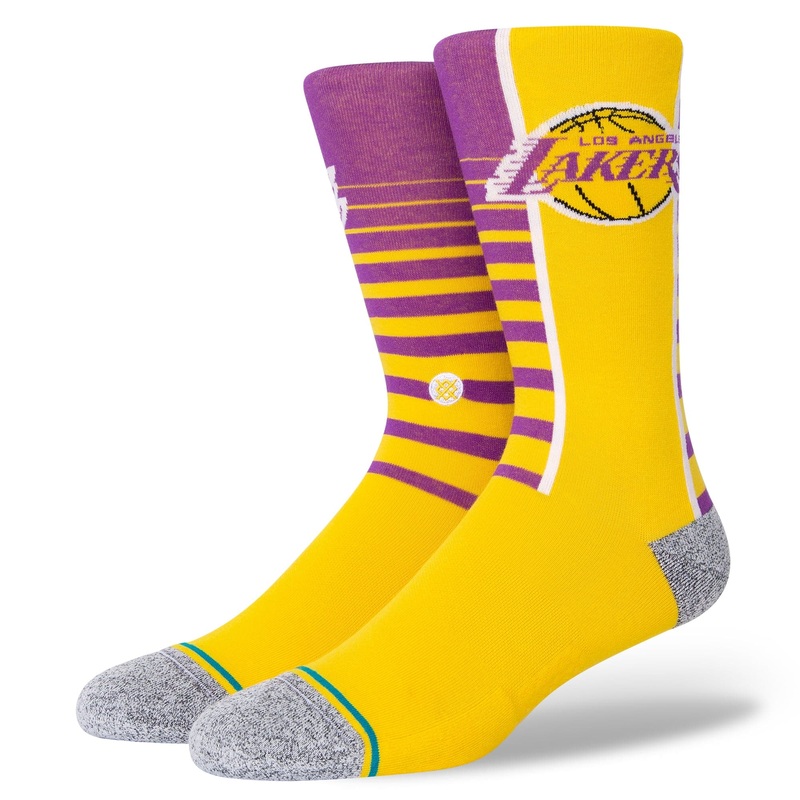 Los Angeles Lakers Stance NBA HWC Retro Gradient Crew Socks – Yellow