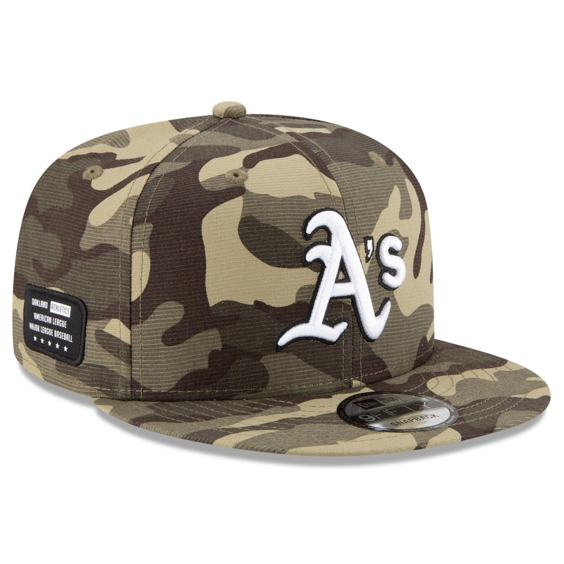 Oakland Athletics New Era MLB 2021 Armed Forces 9FIFTY Snapback Hat – Camo