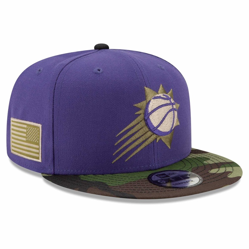 Phoenix Suns New Era NBA All-Star Camo 9FIFTY Snapback Hat – Purple
