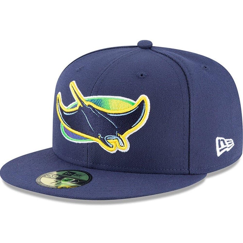 Tampa Bay Rays New Era MLB AC On-Field Alt 59FIFTY Fitted Hat – Navy
