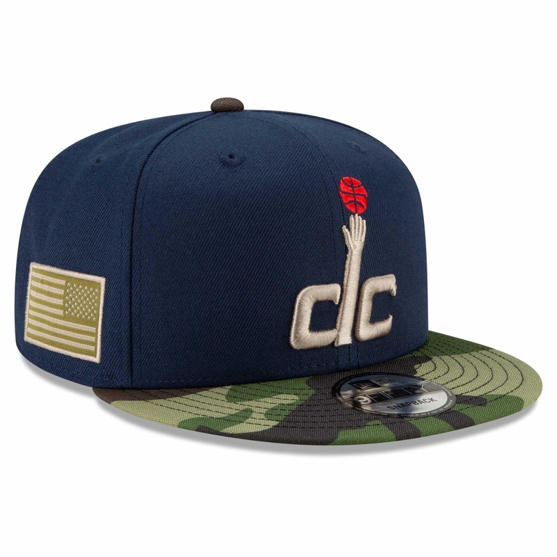 Washington Wizards New Era NBA All-Star Camo 9FIFTY Snapback Hat – Navy