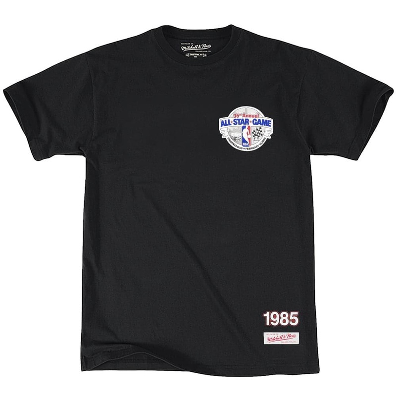 1985 All-Star Mitchell & Ness NBA Retro Repeat T-Shirt – Black