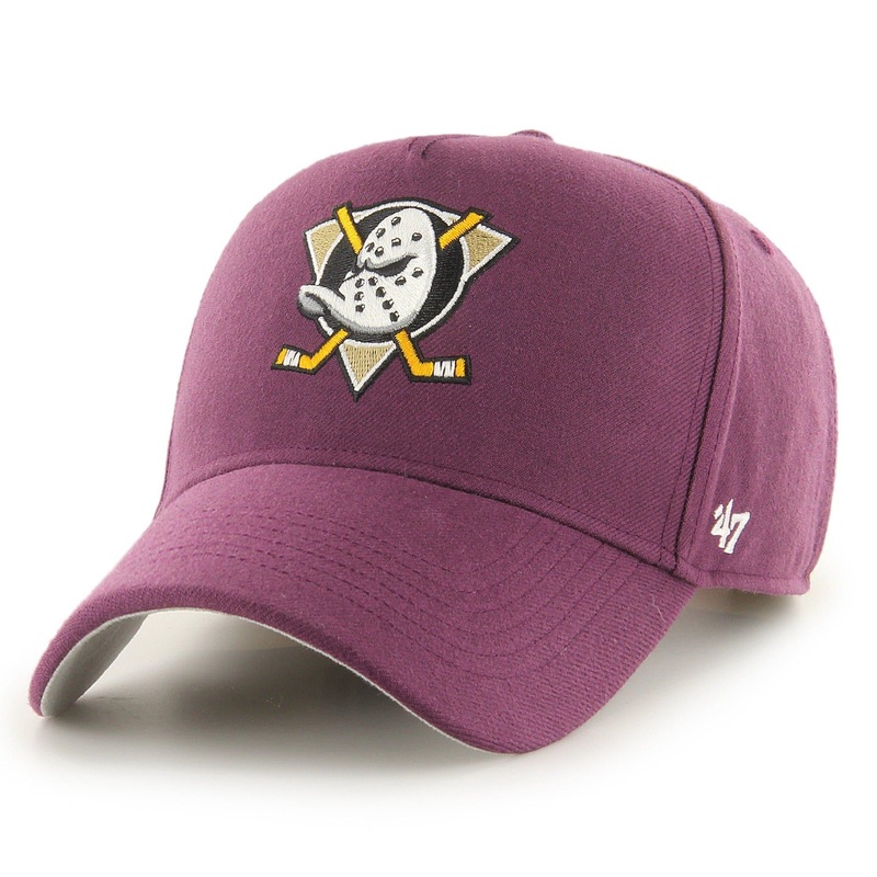 Anaheim Mighty Ducks 47 NHL Team MVP DT Pinch Curve Snapback Hat – Plum