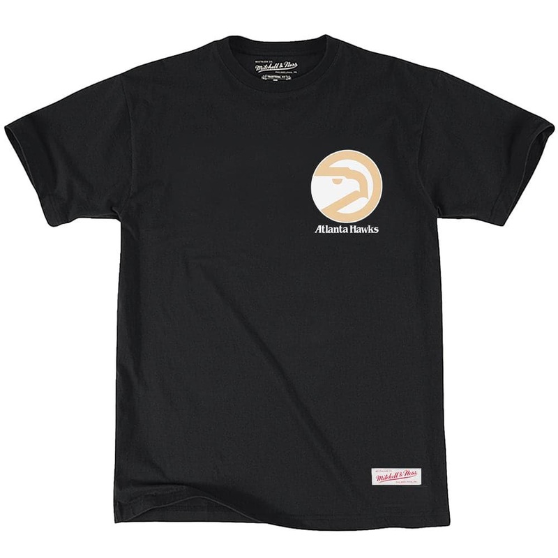 Atlanta Hawks Mitchell & Ness NBA HWC Retro Repeat T-Shirt – Black