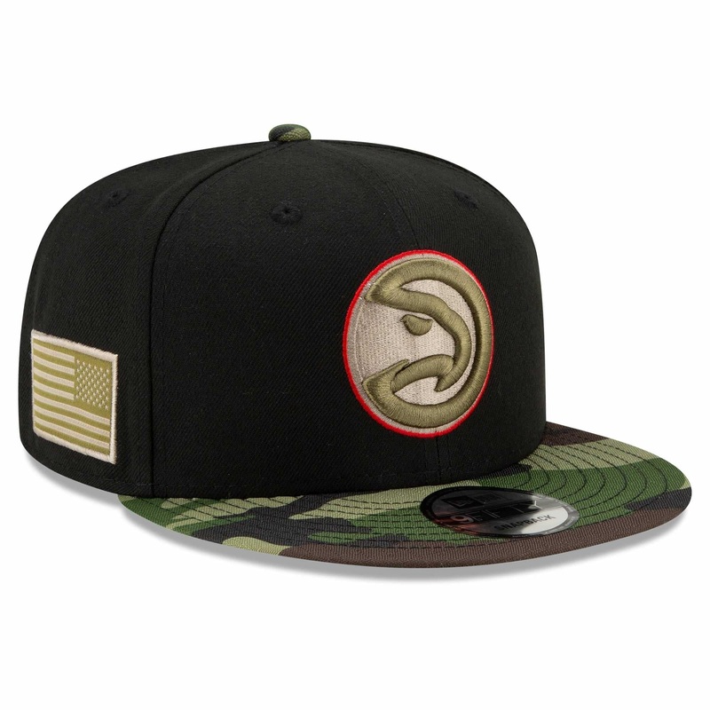 Atlanta Hawks New Era NBA All-Star Camo 9FIFTY Snapback Hat – Black