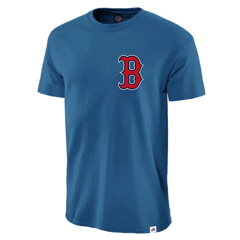 Boston Red Sox Majestic MLB Jeaner Logo T-Shirt – Faience Blue