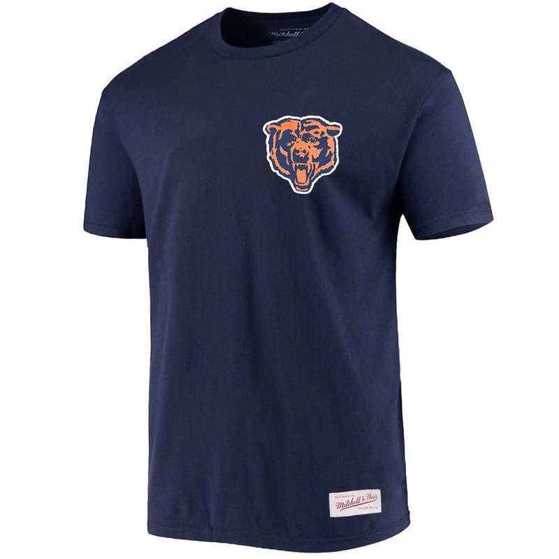Chicago Bears Mitchell & Ness NFL Retro Repeat T-Shirt – Navy