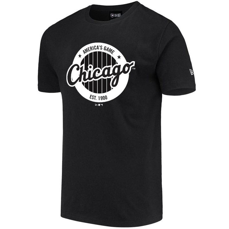 Chicago White Sox New Era MLB Circle Logo T-Shirt – Black