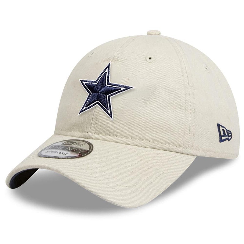Dallas Cowboys New Era NFL Team 9TWENTY Curved Hat – Stone