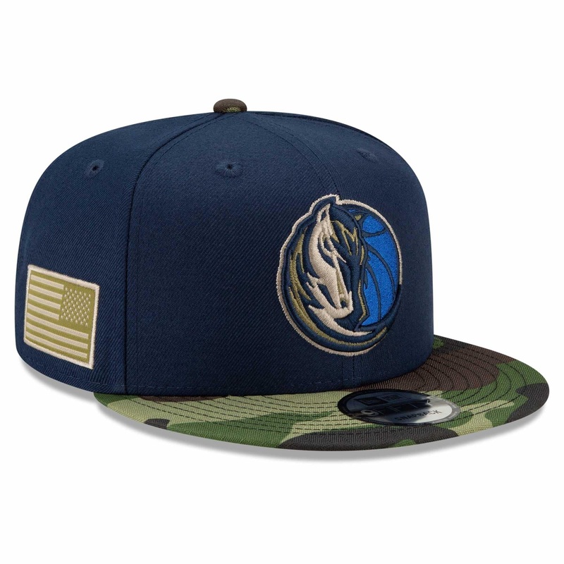 Dallas Mavericks New Era NBA All-Star Camo 9FIFTY Snapback Hat – Navy