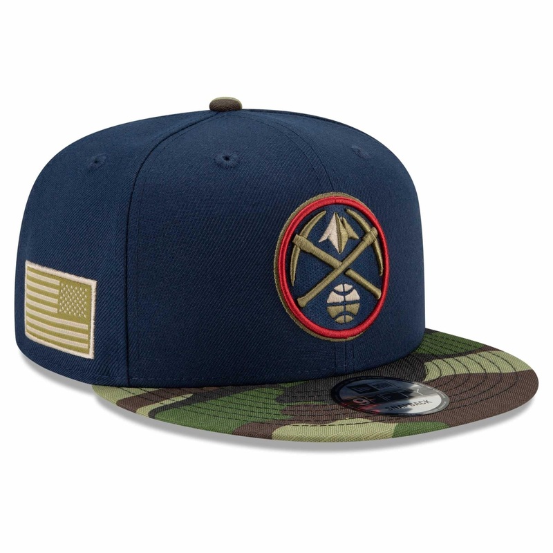 Denver Nuggets New Era NBA All-Star Camo 9FIFTY Snapback Hat – Navy