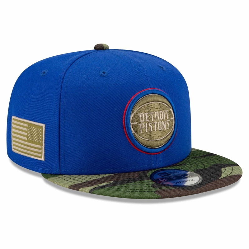 Detroit Pistons New Era NBA All-Star Camo 9FIFTY Snapback Hat – Blue