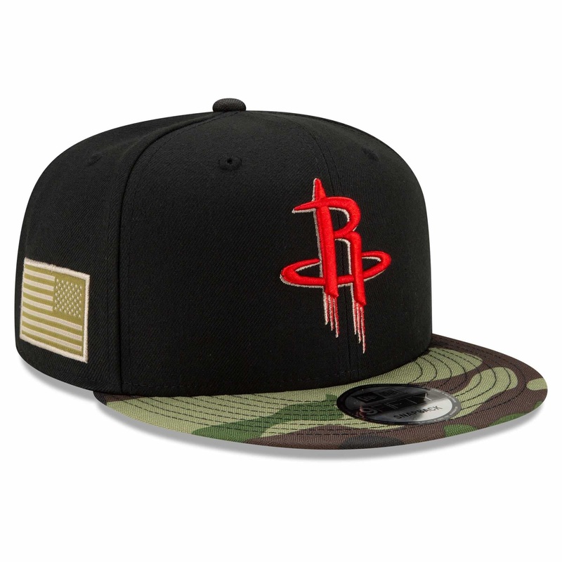 Houston Rockets New Era NBA All-Star Camo 9FIFTY Snapback Hat – Black