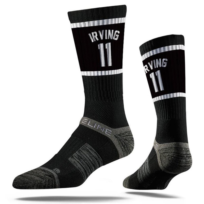 Kyrie Irving Brooklyn Nets Strideline NBA Sherzy Premium Crew Socks – Black