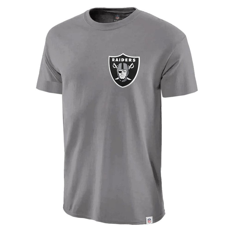 Las Vegas Raiders Majestic NFL Jeaner Logo T-Shirt – Smoke
