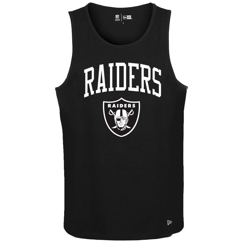 Las Vegas Raiders New Era NFL Arch Wordmark Tank Top – Black