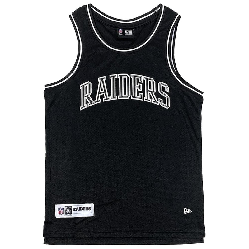 Las Vegas Raiders New Era NFL Premium Mesh Tipping Tank – Black