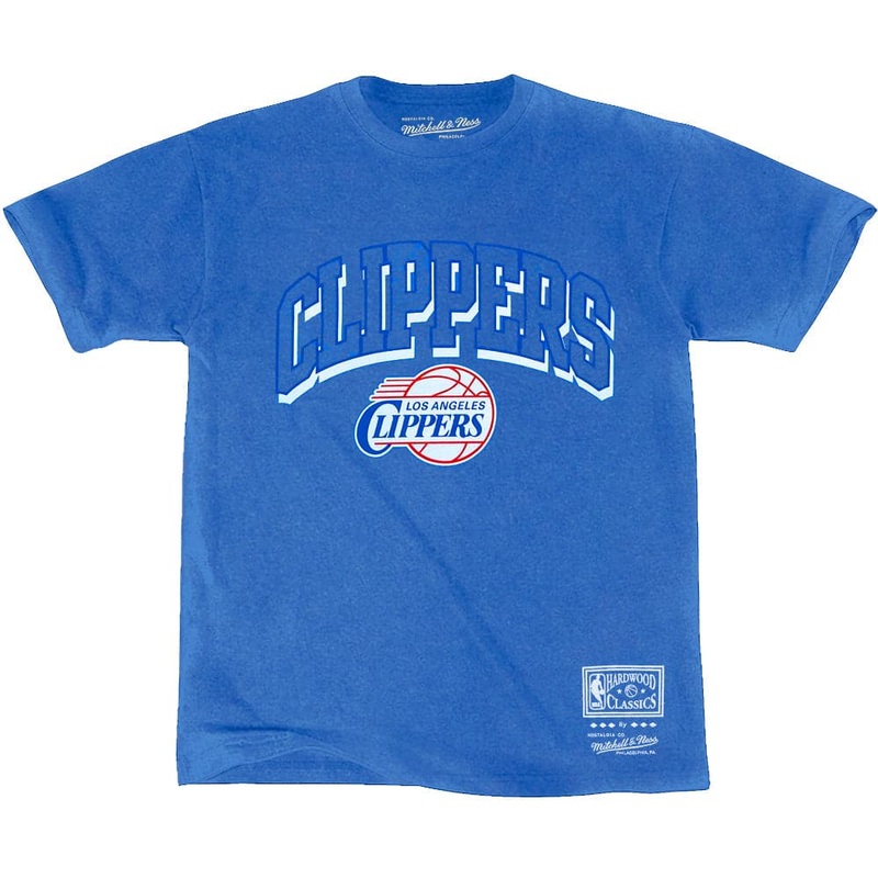 Los Angeles Clippers Mitchell & Ness NBA HWC Keyline Vintage T-Shirt – Faded Blue