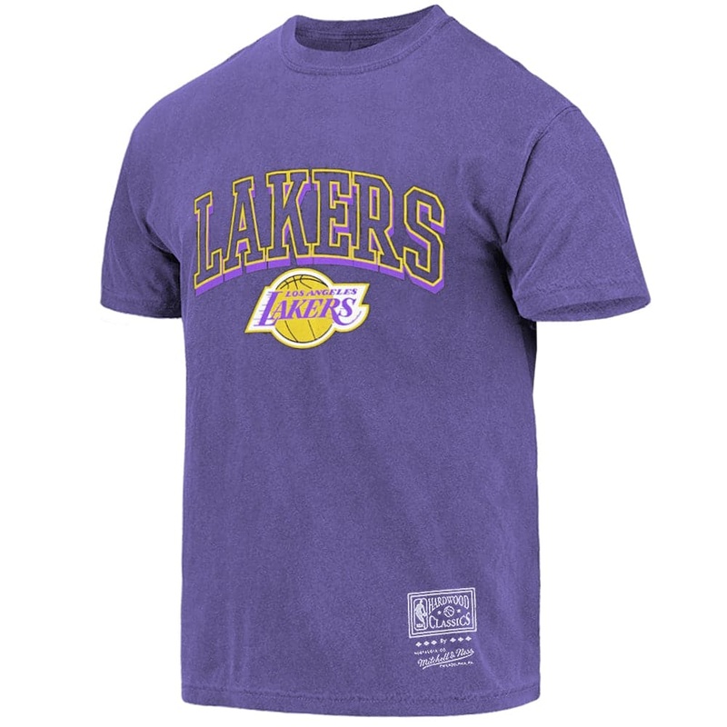 Los Angeles Lakers Mitchell & Ness NBA HWC Keyline Vintage T-Shirt – Faded Purple