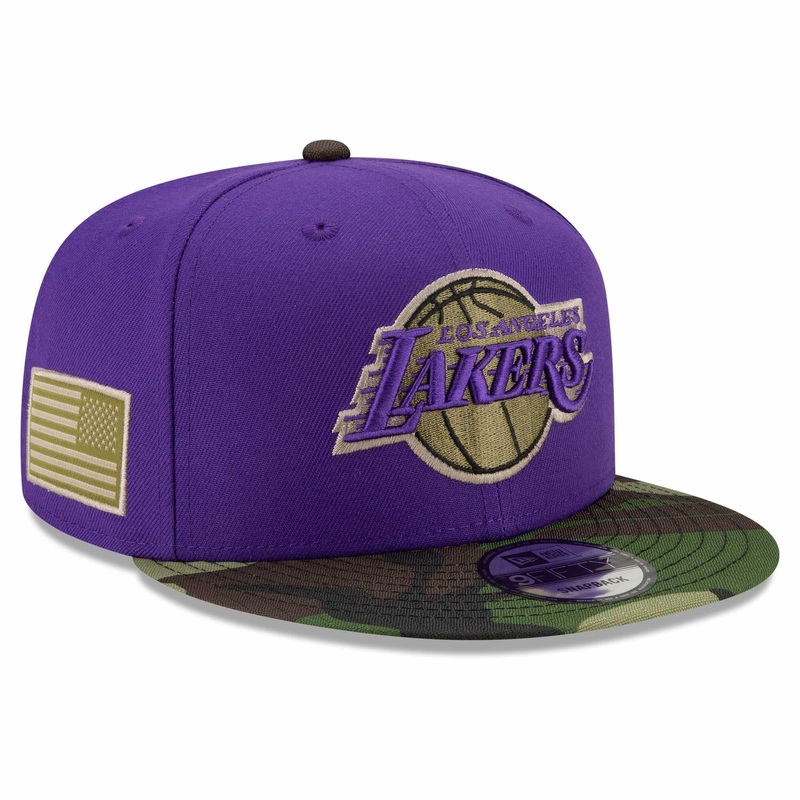 Los Angeles Lakers New Era NBA All-Star Camo 9FIFTY Snapback Hat – Purple