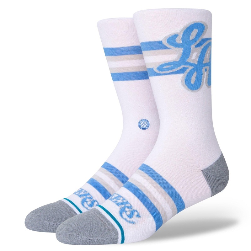 Los Angeles Lakers Stance NBA 20/21 City Edition Crew Socks – White