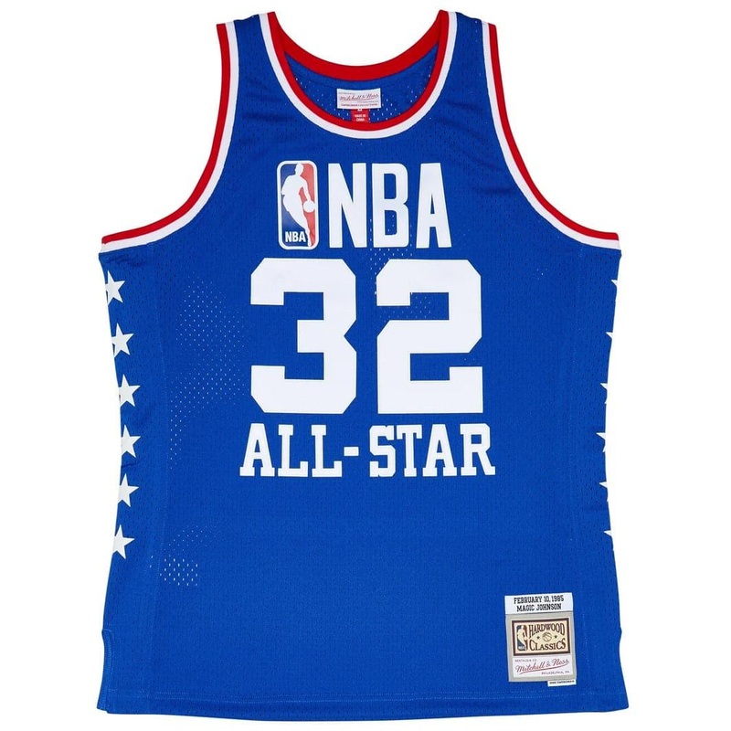 Magic Johnson Los Angeles Lakers Mitchell & Ness NBA 1985 All-Star Swingman Jersey – Blue